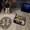 Edge Collections - 7.5" x 7.5" - Multicolor - French Quarter Frolic Heat Resistant Pot Holders - 1 Pair